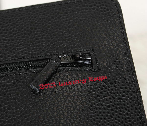 Chanel CHA33814 Original Cannage Leather mini Flap Bag Black