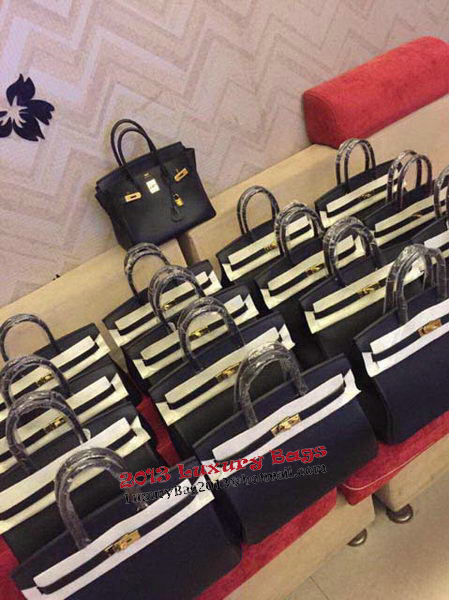 Hermes Birkin 35CM 30CM 30CM Tote Bag Grainy Leather H35H30H25 Black