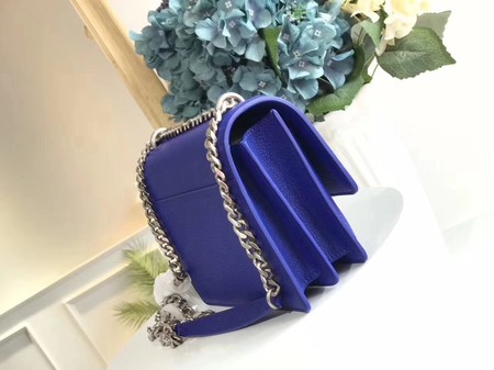 Yves Saint Laurent Leather Cross-body Shoulder Bag Y8004 Blue