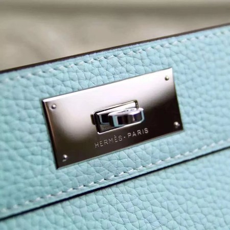 Hermes Toolbox Togo Bag Original Leather 3259 Skyblue