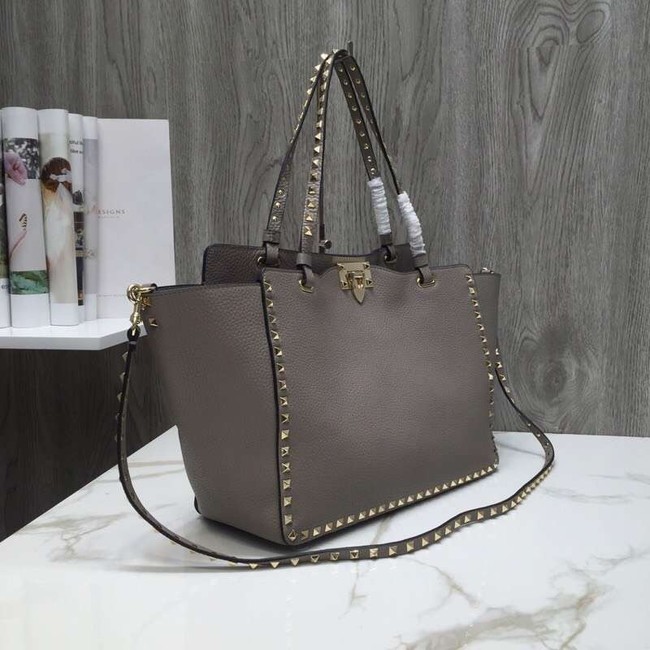 VALENTINO Rockstud large tote 0973 grey