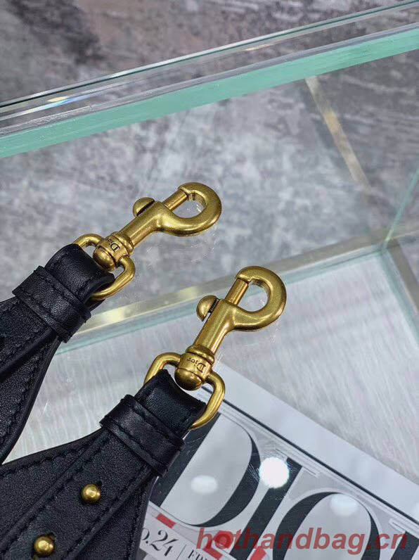 DIOR GREEN MULTICOLOR CAMOUFLAGE FULLY EMBROIDERED STRAP M042