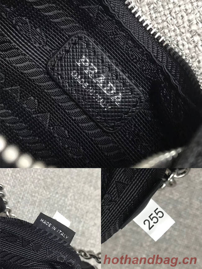 Prada Re-Edition 2005 nylon mini shoulder bag 1BH203 black