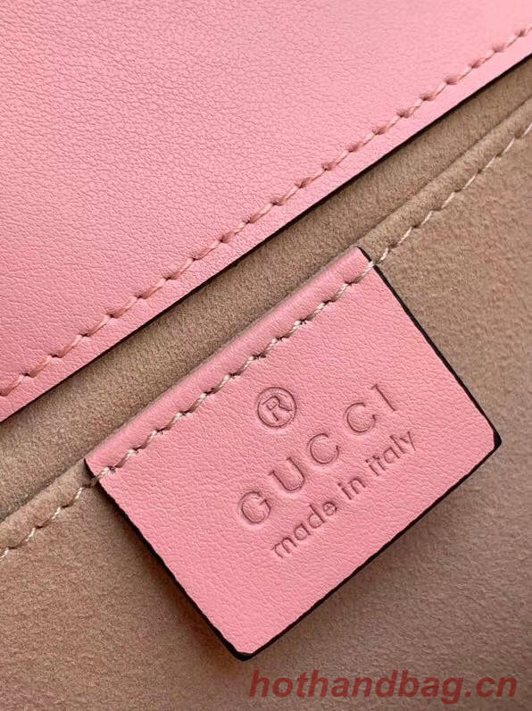 Gucci GG Marmont small shoulder bag 446744 light pink