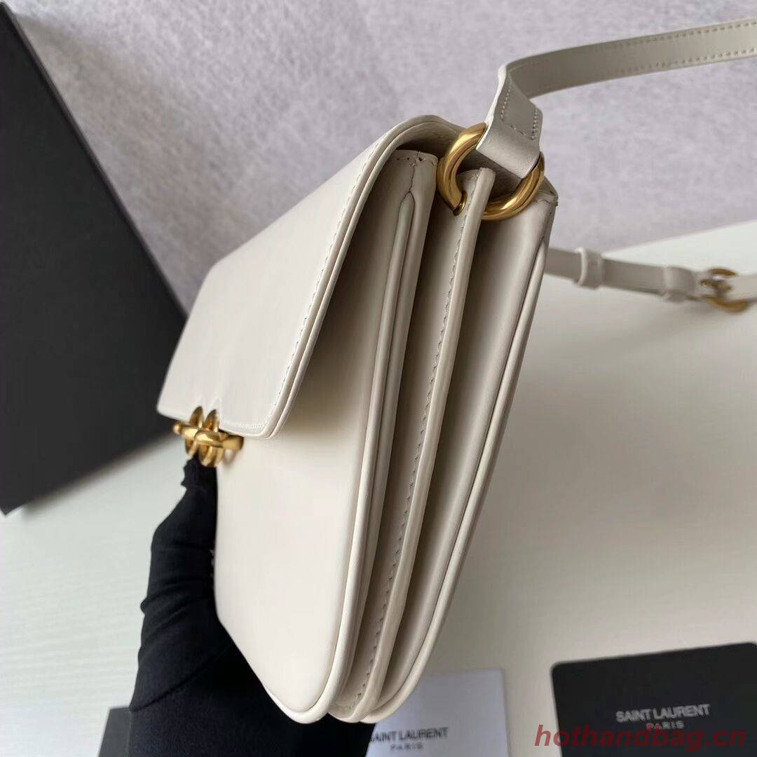 YSL LE MAILLON SATCHEL IN SMOOTH LEATHER 6497952 white