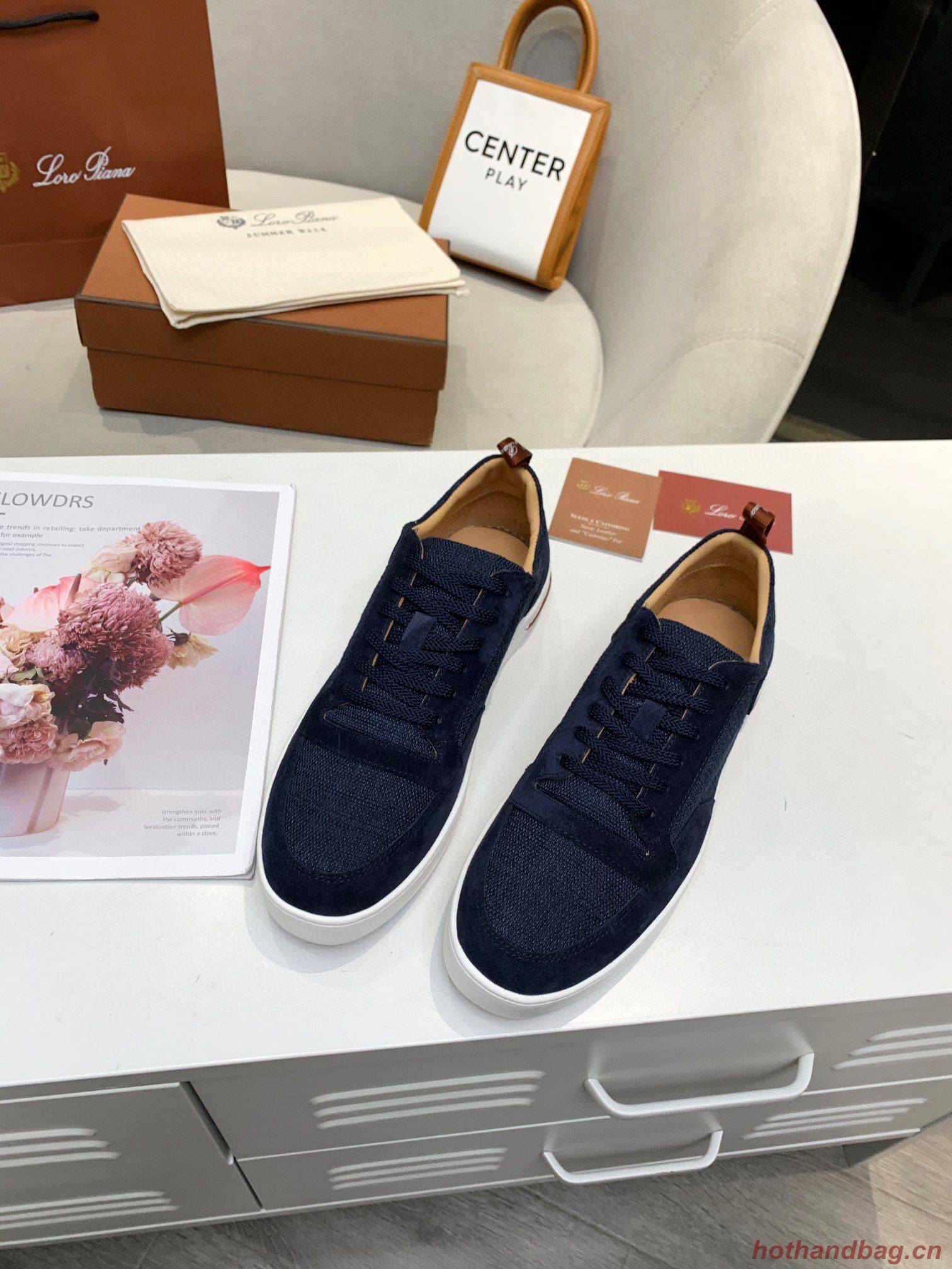 Loro Piana Shoes LP2359 Navy