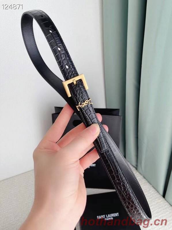 YSL calf leather 20MM BELT SL1464