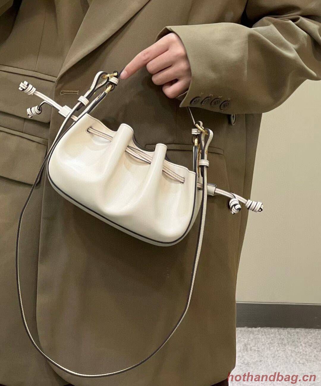 FENDI TOUCH leather bag 8BS059 white