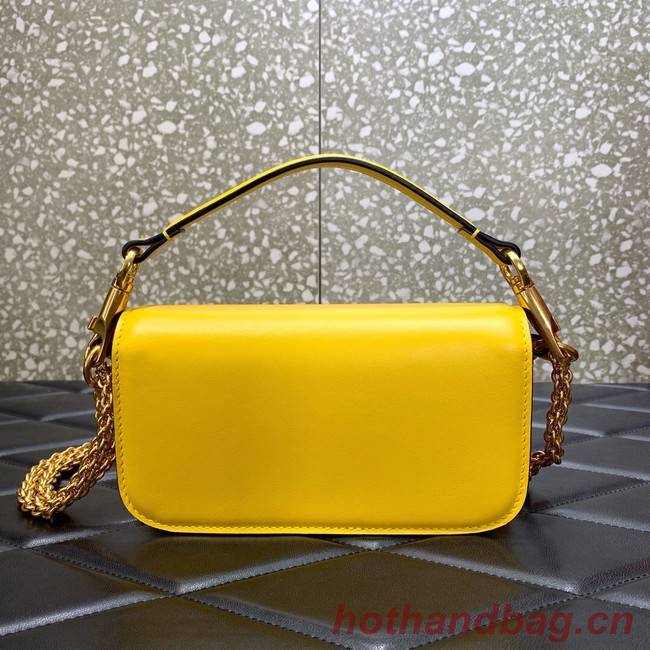 VALENTINO GARAVANI MINI LOCO Calf leather Shoulder Bag 1W2B0K yellow