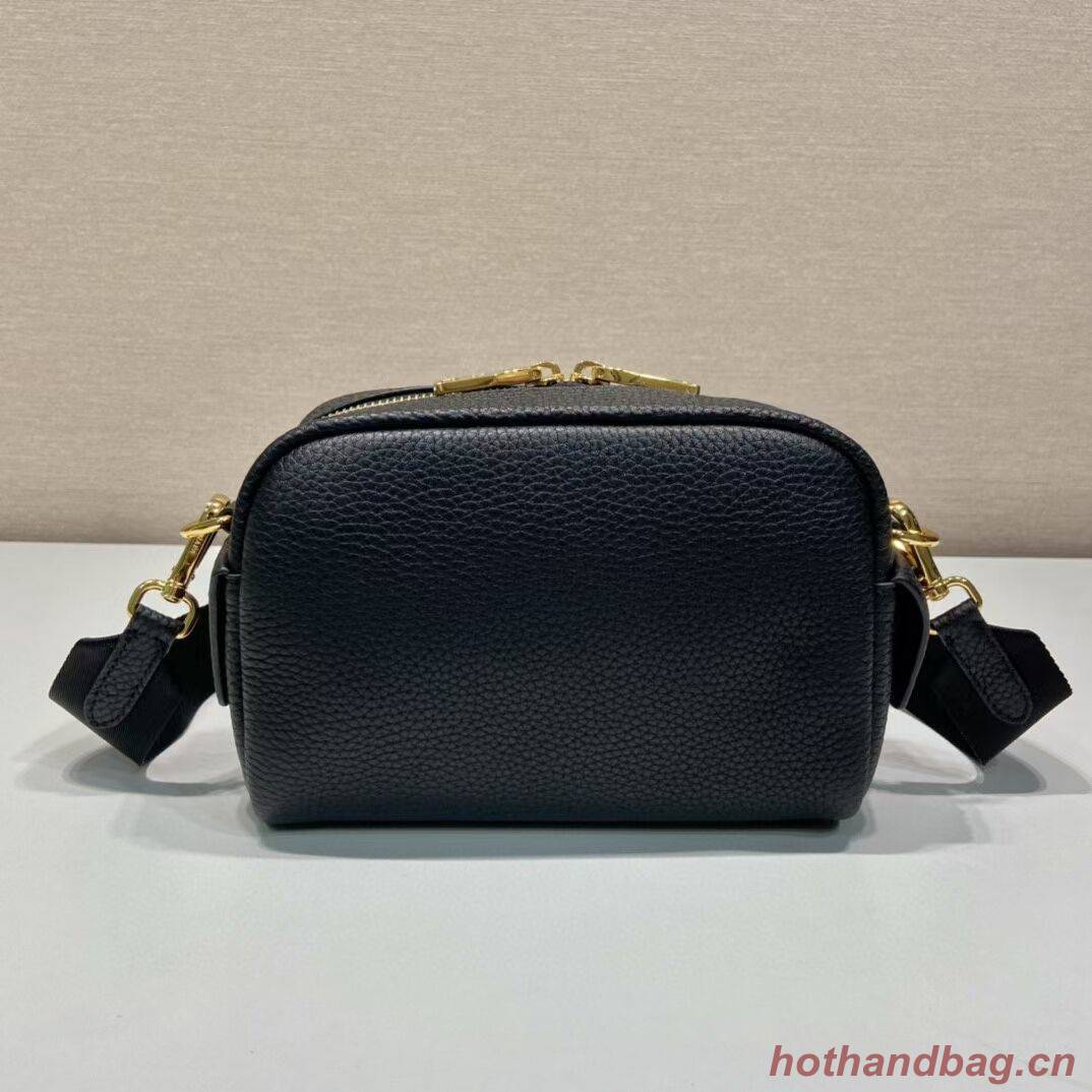 Prada Leather bag with shoulder strap 1DH781 black