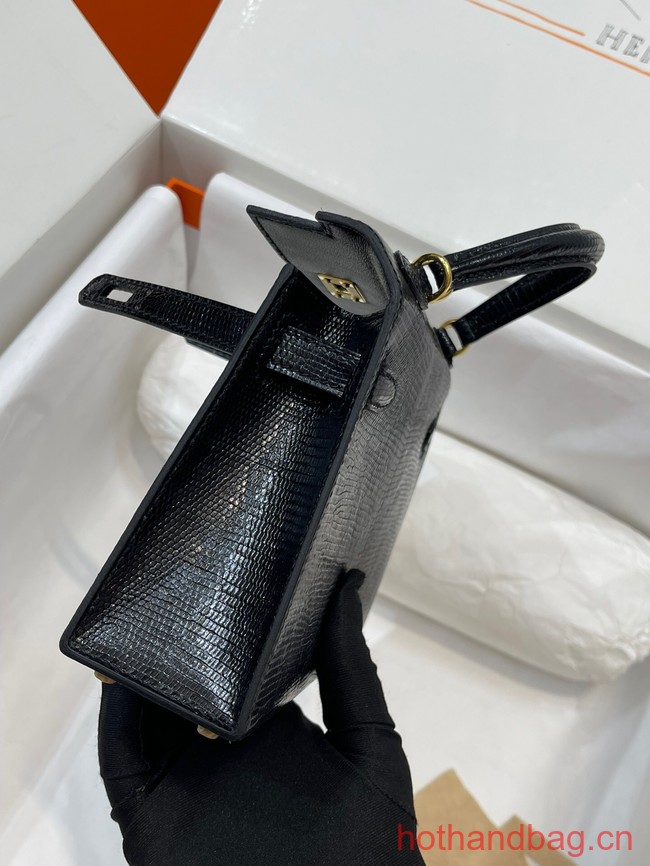 Hermes Kelly Shoulder Bags Original Leather KL2755 black