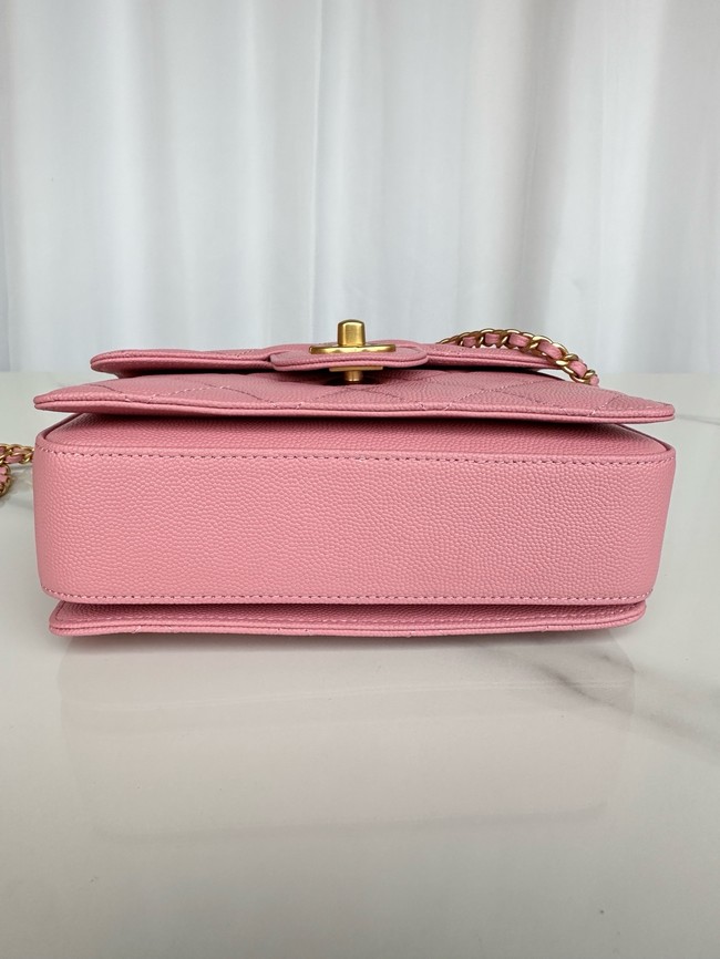 Chanel MINI FLAP BAG WITH TOP HANDLE AS5165 pink