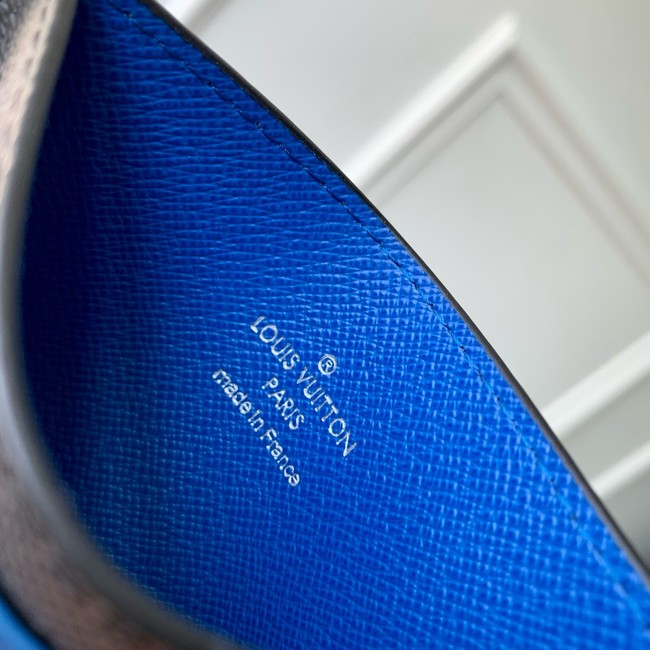 Louis Vuitton Double Card Holder N00093 Indigo Blue