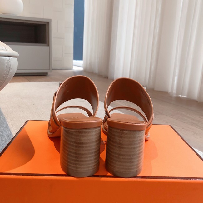 Hermes WOMENS SANDAL Heel 6.5CM 55861-2