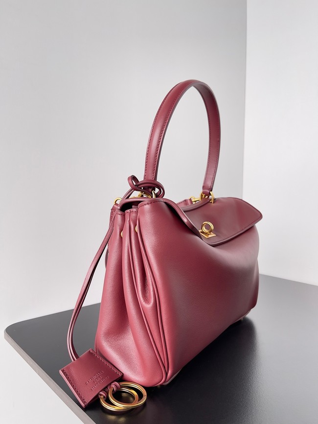 Balenciaga Rodeo Handbag smooth calfskin 795457 Burgundy