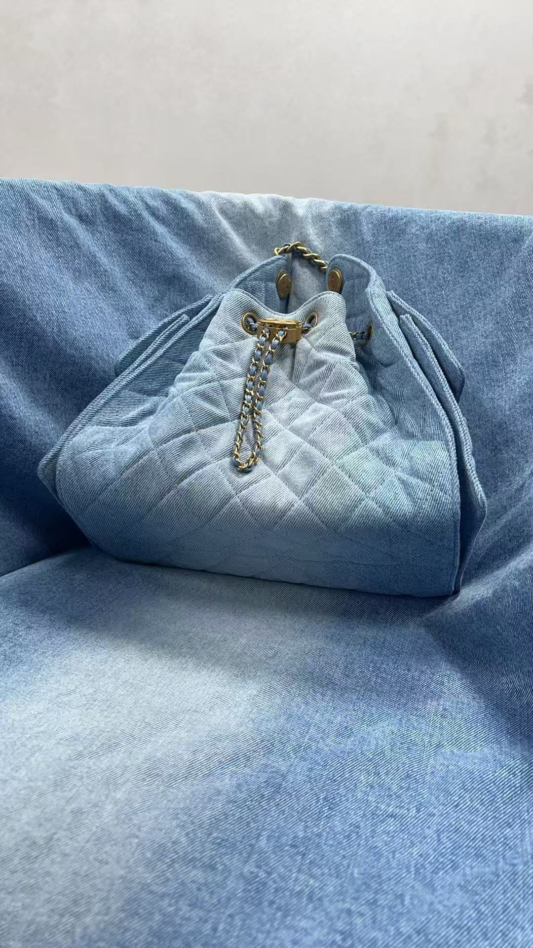 Chanel Denim HOBO BAG AS5311 blue