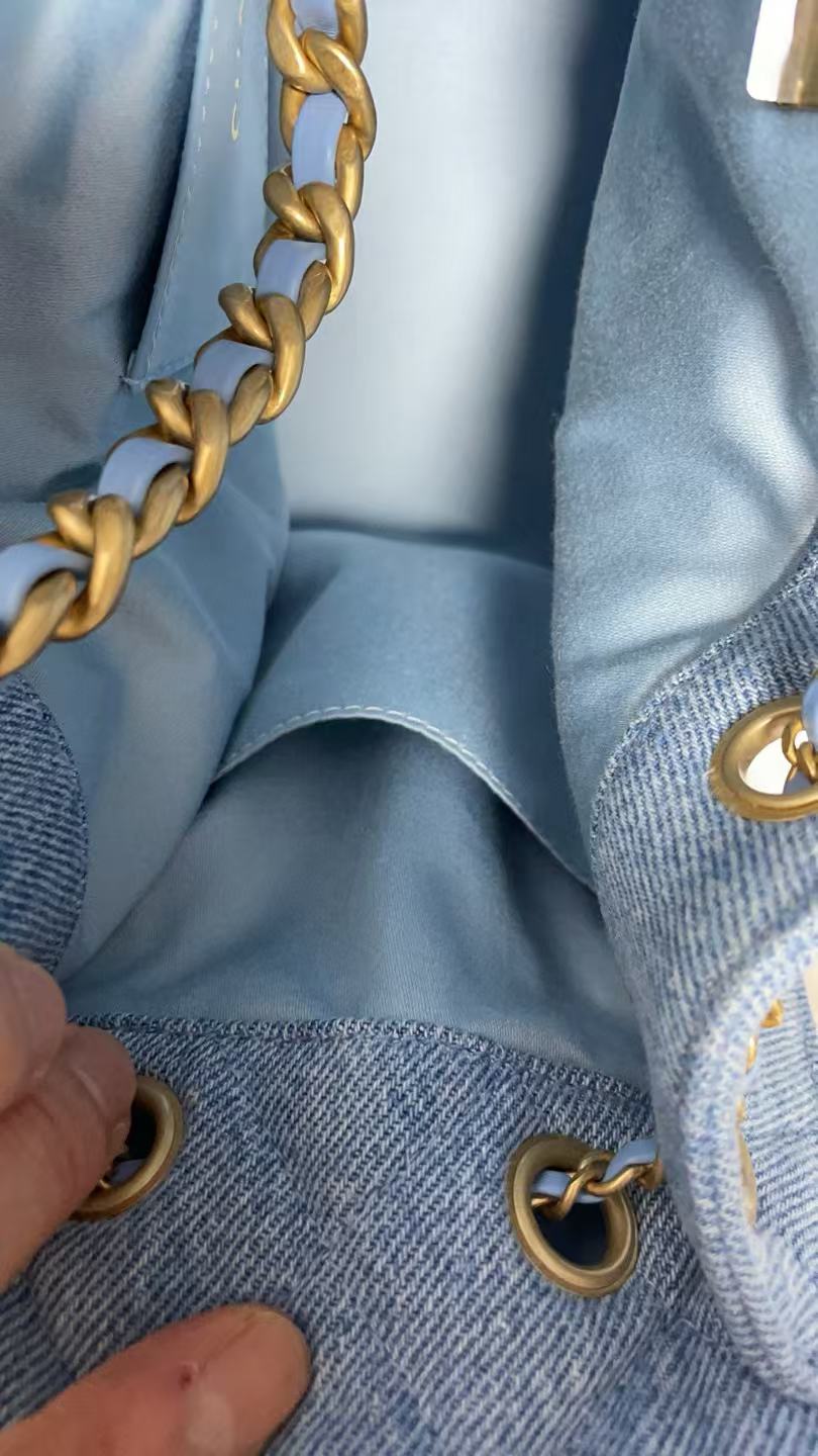 Chanel Denim HOBO BAG AS5311 blue