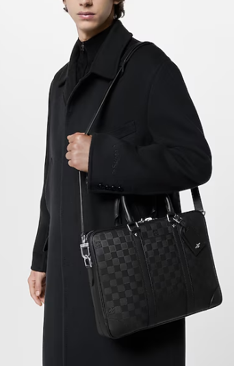 Louis Vuitton Porte-Documents Voyage PM N40444 black