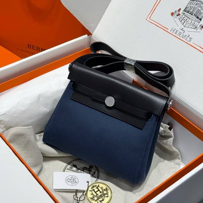 Hermes mini Herbag 20CM Original Canvas Leather & Calfskin 48888-1