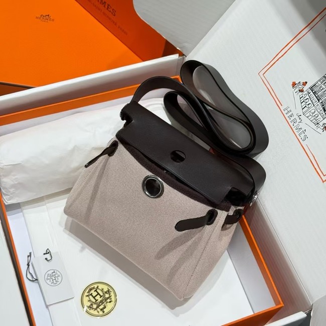 Hermes mini Herbag 20CM Original Canvas Leather & Calfskin 48888-5