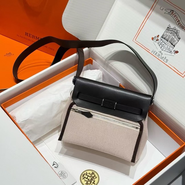 Hermes mini Herbag 20CM Original Canvas Leather & Calfskin 48888-5