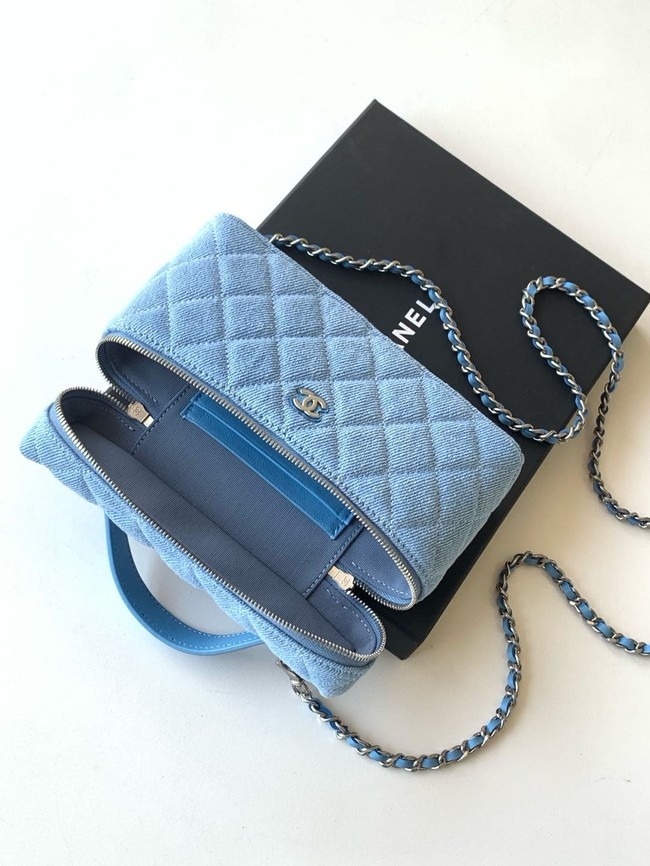 Chanel CLUTCH WITH CHAIN Denim AP4407 blue