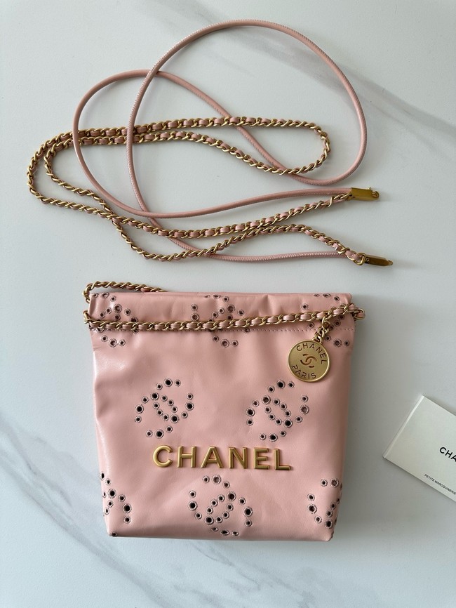 CHANEL 22 SMALL HANDBAG AS3980 pink