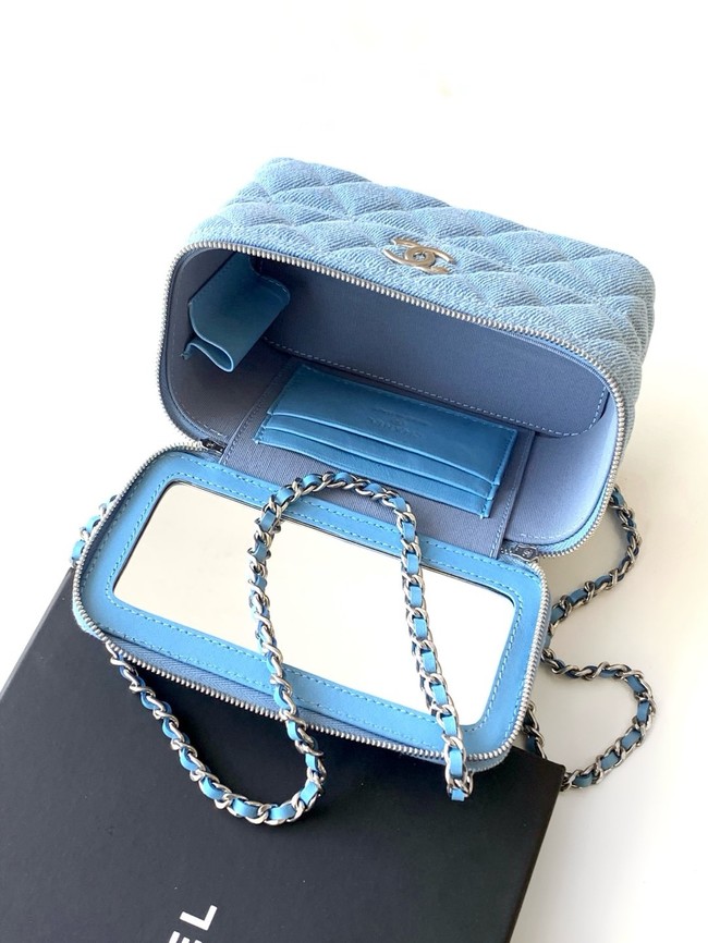 Chanel CLUTCH WITH CHAIN Denim AP4404-2 blue