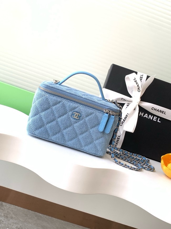 Chanel CLUTCH WITH CHAIN Denim AP4404 blue