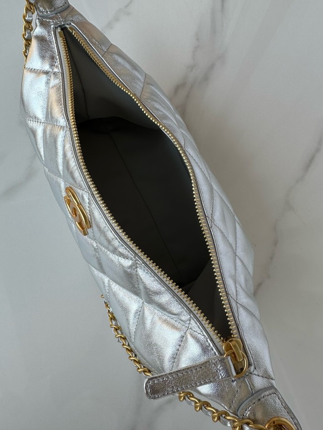 Chanel Medium HOBO BAG AS5498 Silver