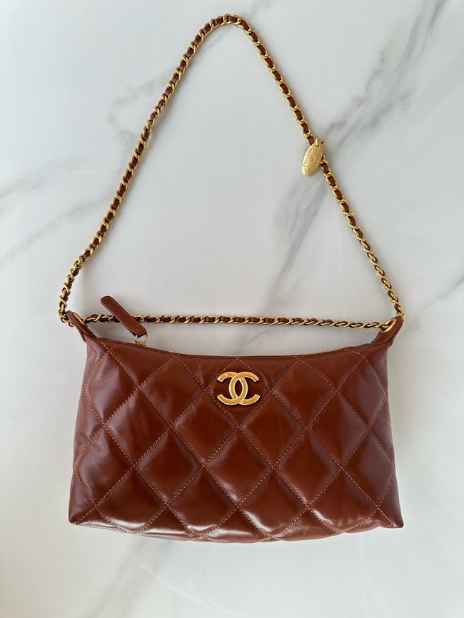 Chanel small HOBO BAG AS5528 red