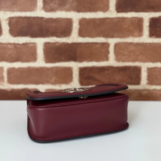 GUCCI BLONDIE SMALL SHOULDER BAG 815711 Rosso Ancora red