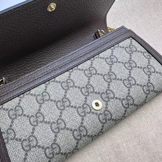 GUCCI BLONDIE WALLET ON CHAIN 725215 Brown