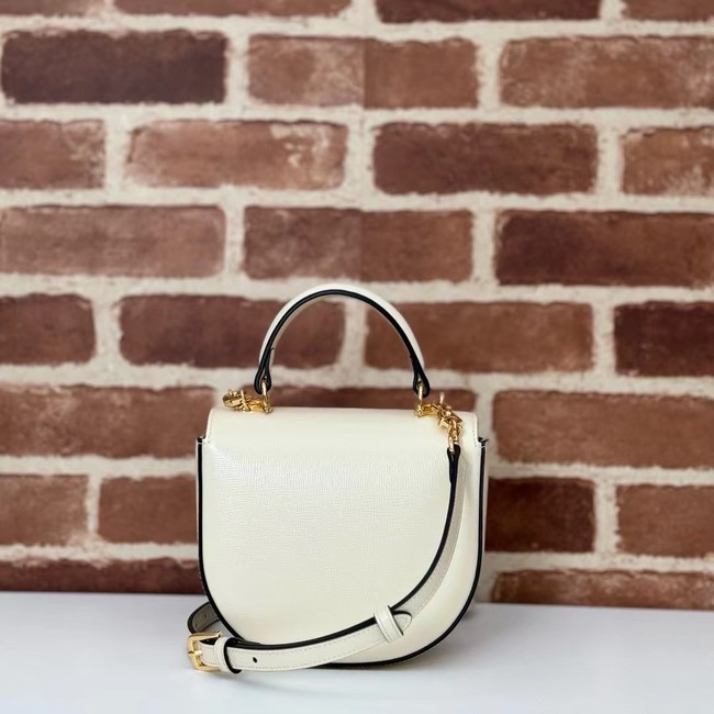 GUCCI HORSEBIT 1955 MINI TOP HANDLE BAG 781387 white