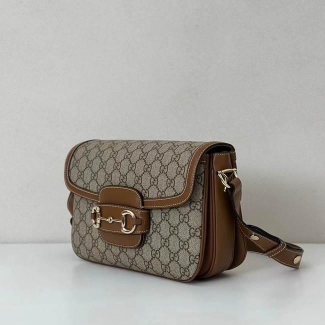 GUCCI HORSEBIT 1955 SOFT MEDIUM SHOULDER BAG 815178 brown