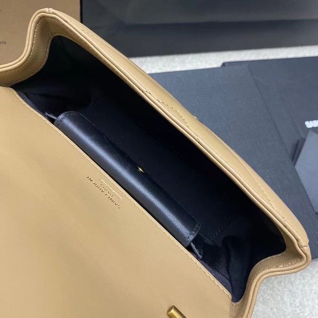 SAINT LAURENT LOULOU MINI IN LAMBSKIN 821749 NATURAL TAN