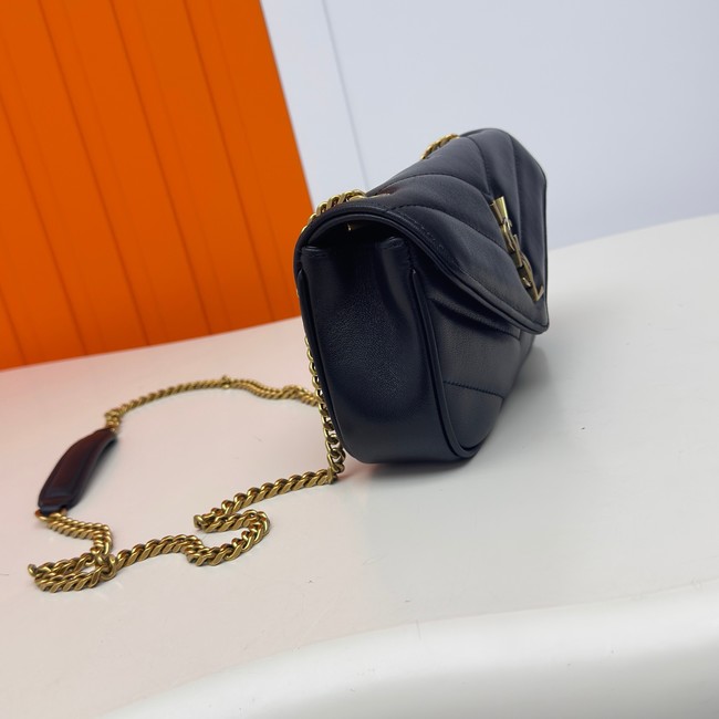 SAINT LAURENT LOULOU MINI IN LAMBSKIN 821749 black