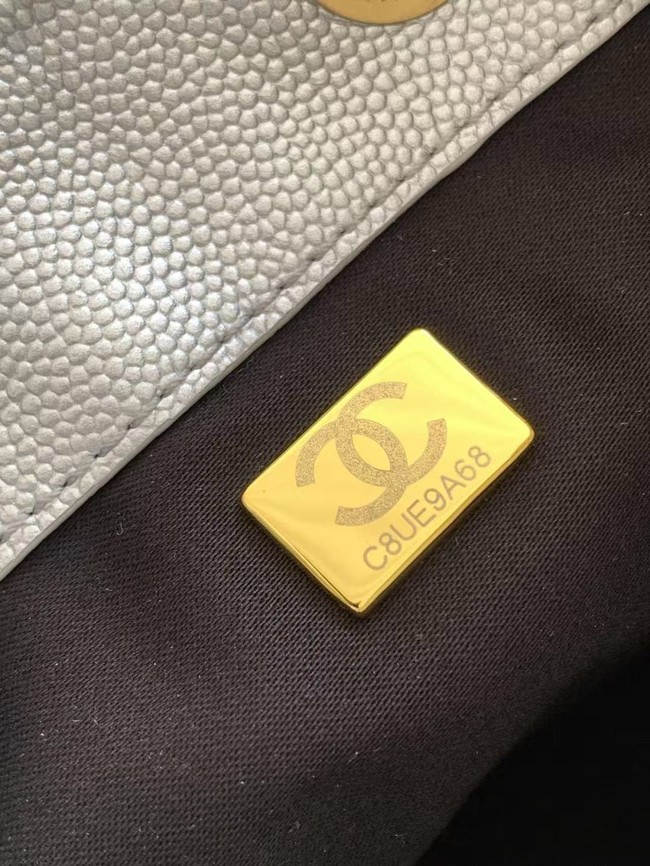 CHANEL 25 SMALL HANDBAG AS5293 Silvery