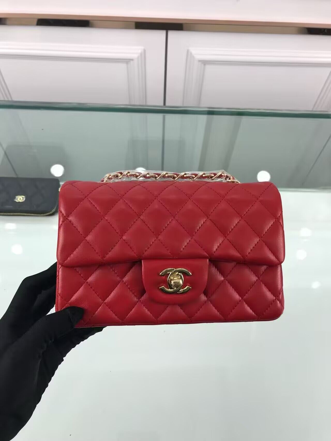 CHANEL CLASSIC 11.12 HANDBAG A01116 Red