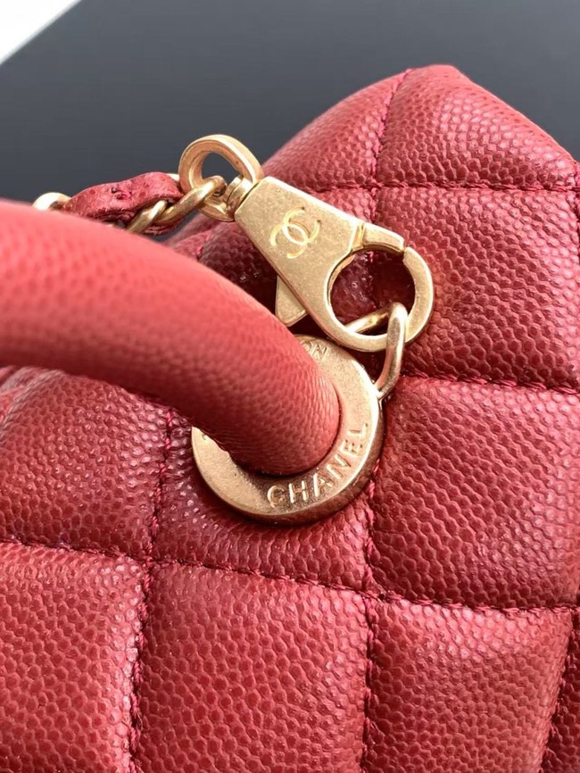 Chanel FLAP BAG WITH TOP HANDLE 92990-12