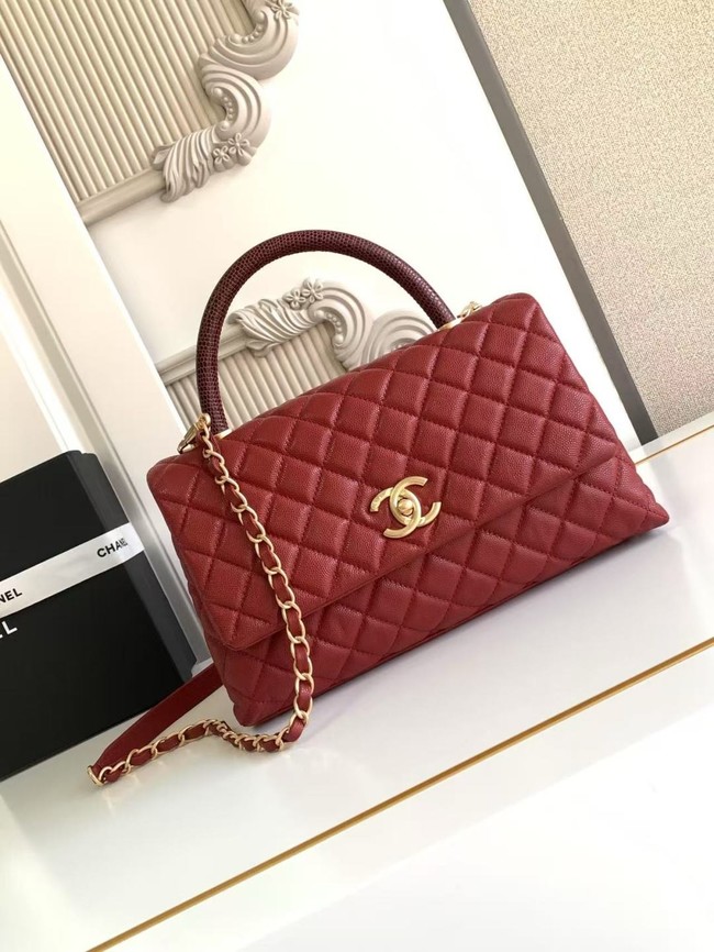 Chanel LARGE FLAP BAG WITH TOP HANDLE 92991-11