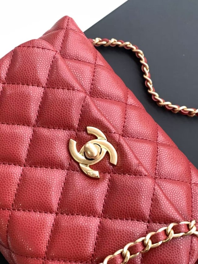 Chanel MINI FLAP BAG WITH TOP HANDLE AS2215-11
