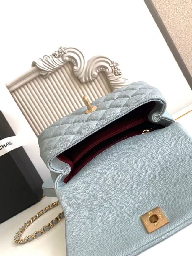 Chanel MINI FLAP BAG WITH TOP HANDLE AS2215-6