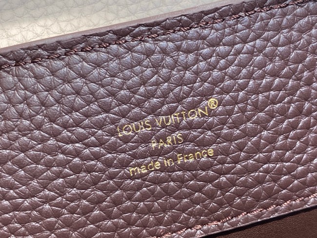 Louis Vuitton Capucines BB M12345 Chocolate & Quartz & Tan
