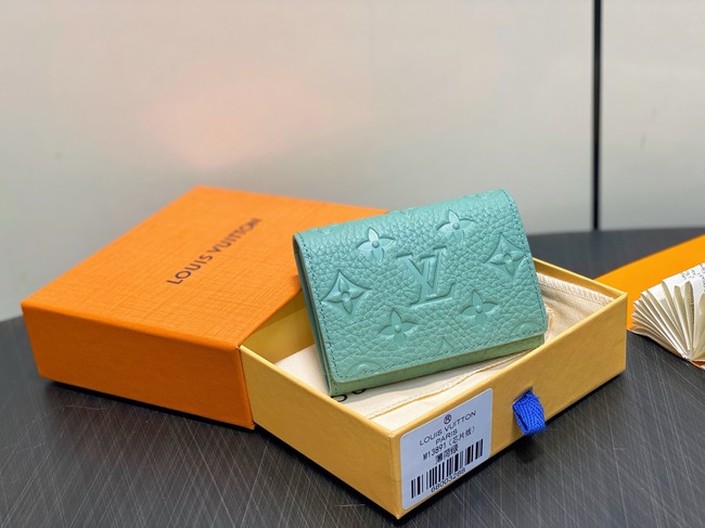 Louis Vuitton Envelope Business Card Holder M13891 Misty Lake Green