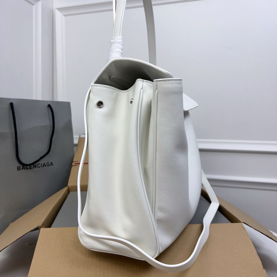 Balenciaga Rodeo Handbag Large smooth calfskin 795459 White