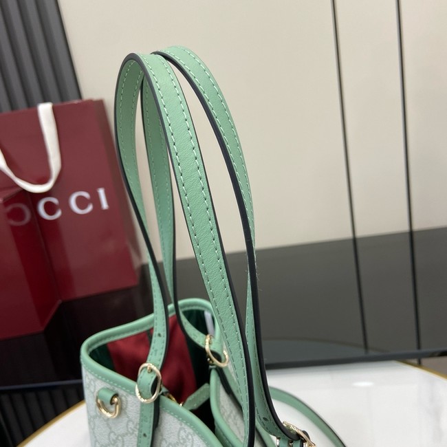 GUCCI GG EMBLEM MEDIUM TOTE BAG 815214 Sage green