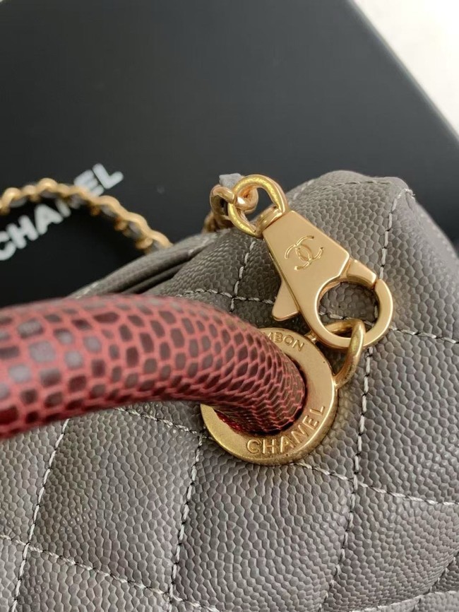 Chanel MINI FLAP BAG WITH TOP HANDLE AS2215-15