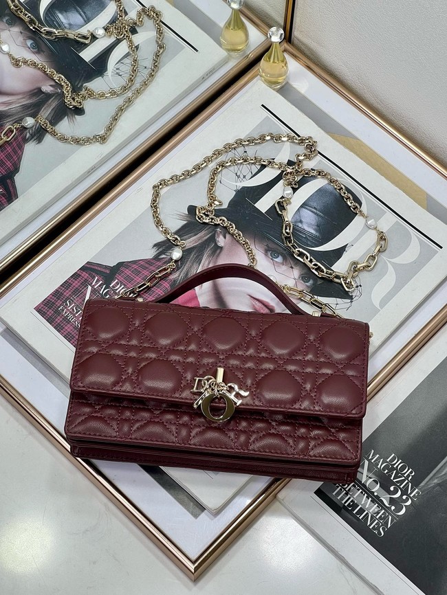 My Dior Mini Bag Cannage Lambskin S0980ONMJ Cherry Red
