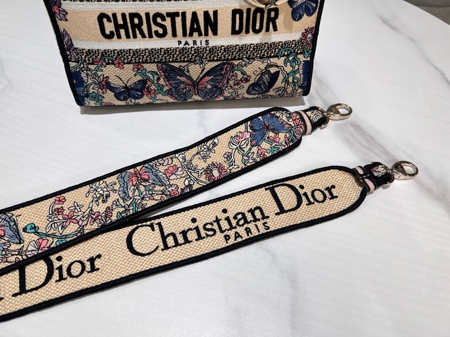 Dior Medium Lady D-Lite Bag Embroidery M0565OECZ PINK